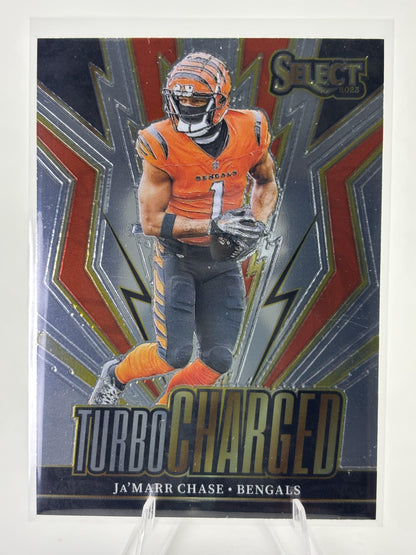 2023 Panini Select #TUR-JCH Ja'Marr Chase Turbocharged