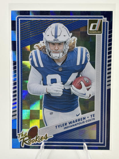 2025 Donruss #9 Tyler Warren The Rookies