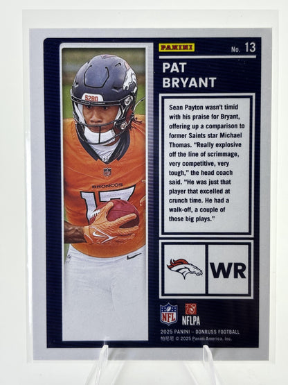 2025 Donruss #13 Pat Bryant The Rookies