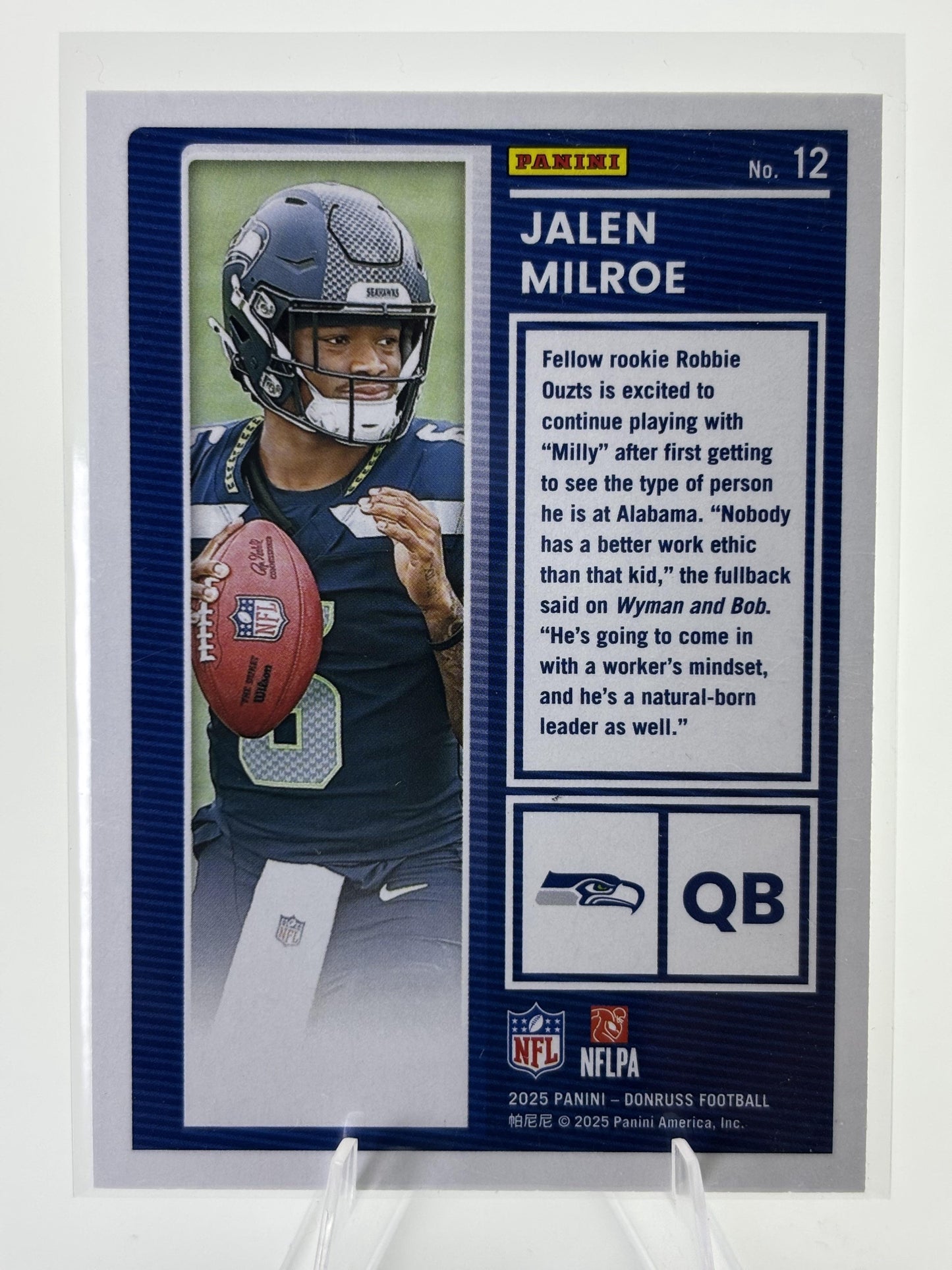 2025 Donruss #12 Jalen Milroe The Rookies
