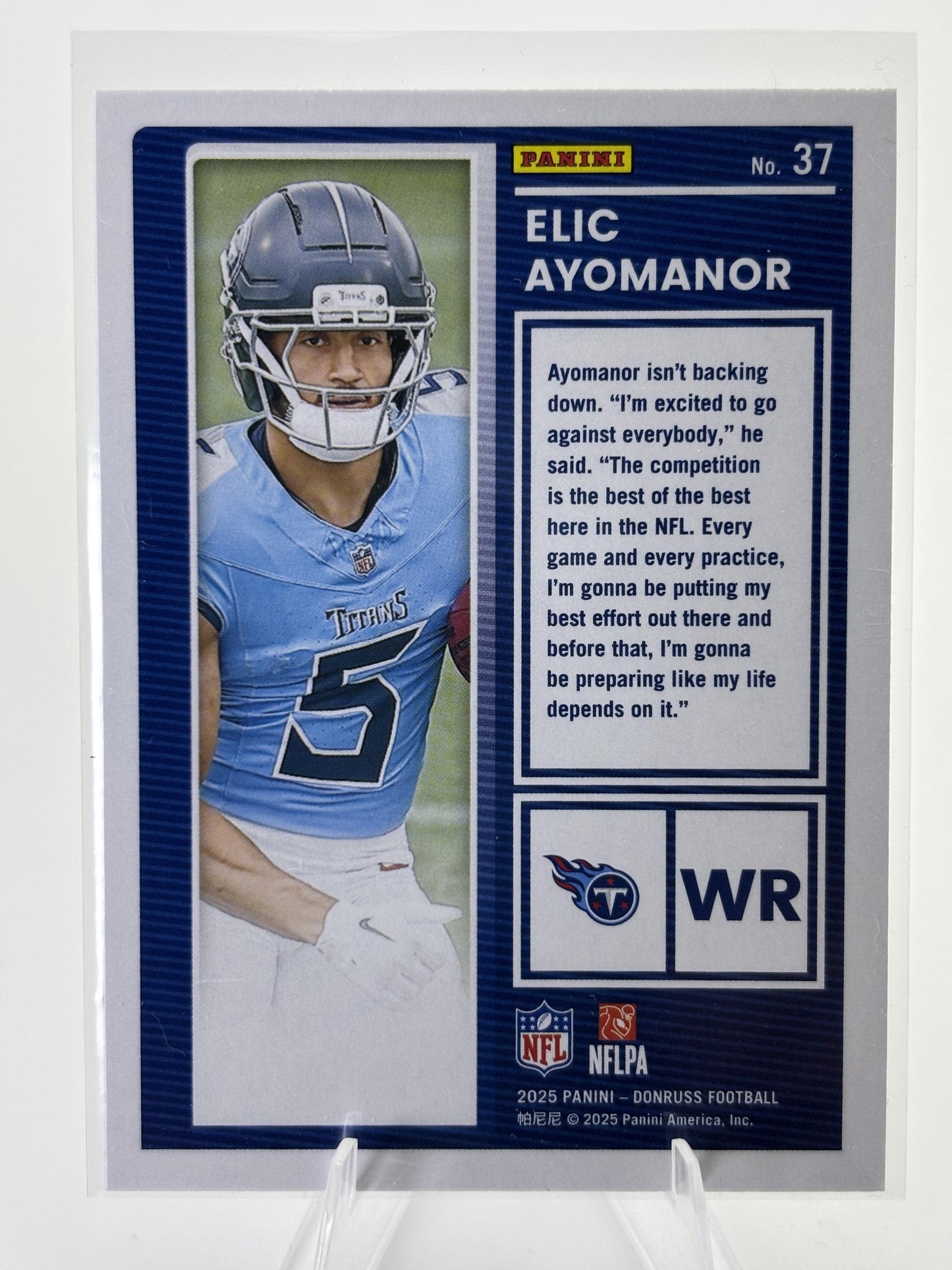2025 Donruss #37 Elic Ayomanor The Rookies