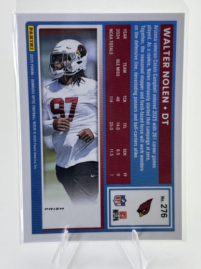 2025 Donruss Optic #276 Walter Nolen Blue Hyper