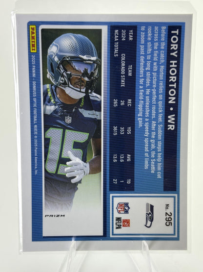 2025 Donruss Optic #295 Tory Horton Blue Hyper