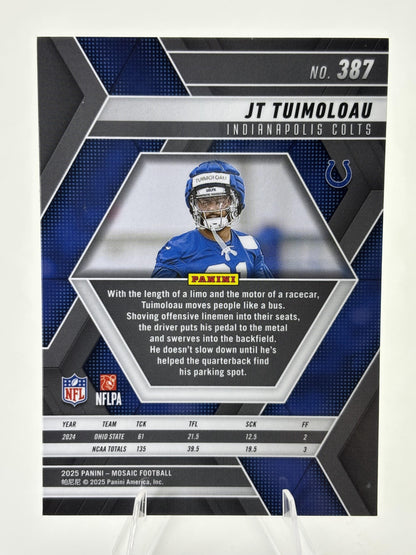 2025 Panini Mosaic #387 JT Tuimoloau