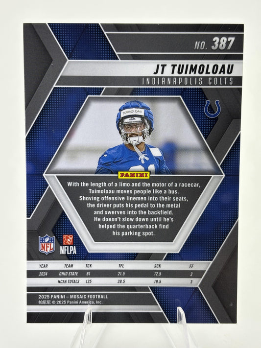 2025 Panini Mosaic #387 JT Tuimoloau