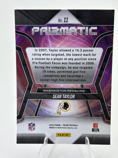 2025 Panini Prizm #11 Sean Taylor Prizmatic
