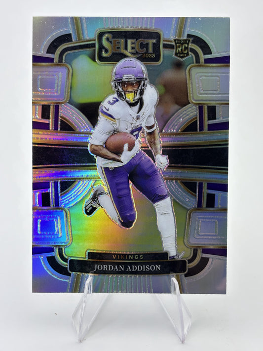 2023 Panini Select #66 Jordan Addison Silver Prizms