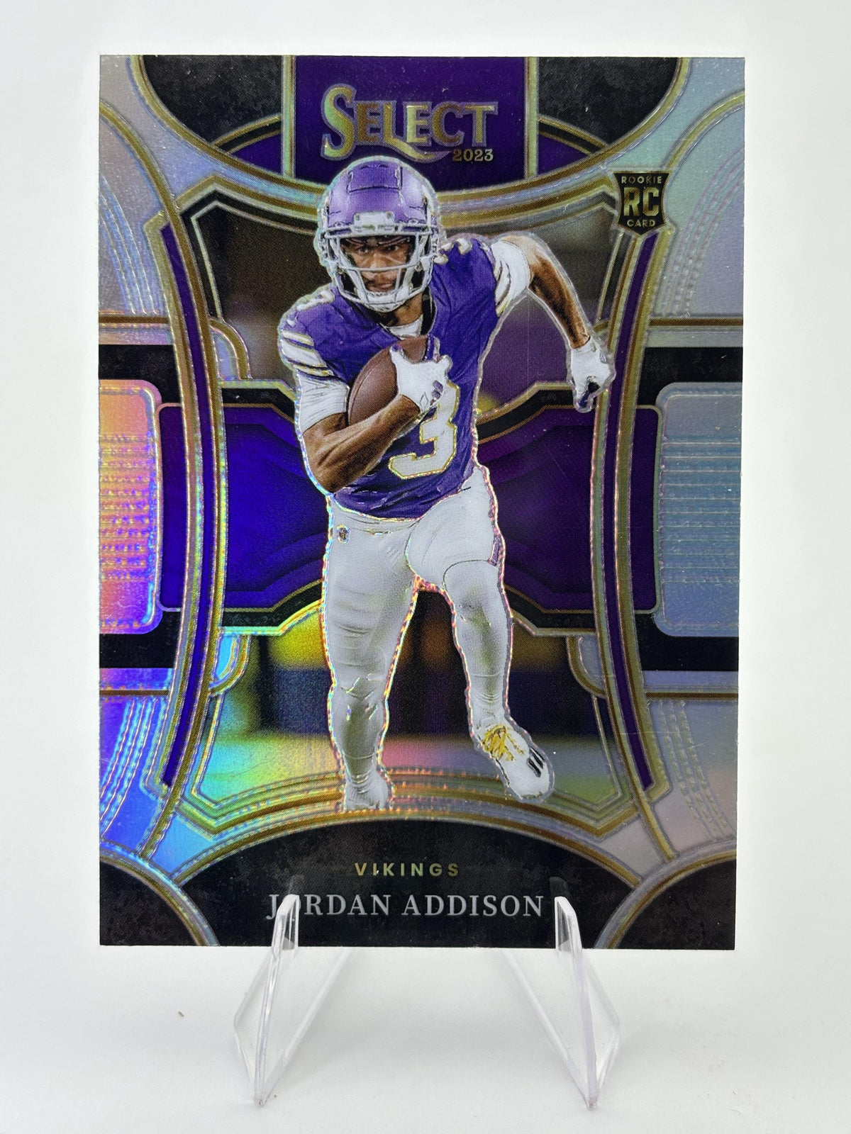 2023 Panini Select #462 Jordan Addison Silver Prizms