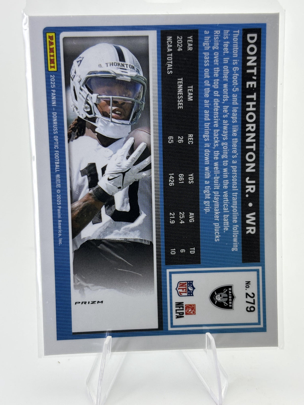 2025 Donruss Optic #279 Dont'e Thornton Jr.