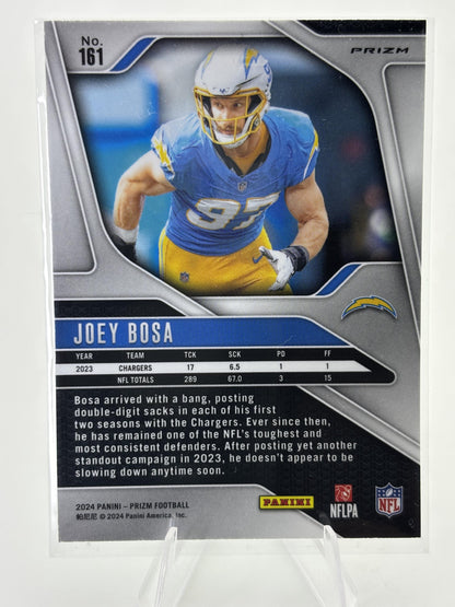 2024 Panini Prizm #161 Joey Bosa Neon Green Pulsar