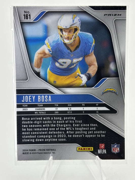 2024 Panini Prizm #161 Joey Bosa Neon Green Pulsar