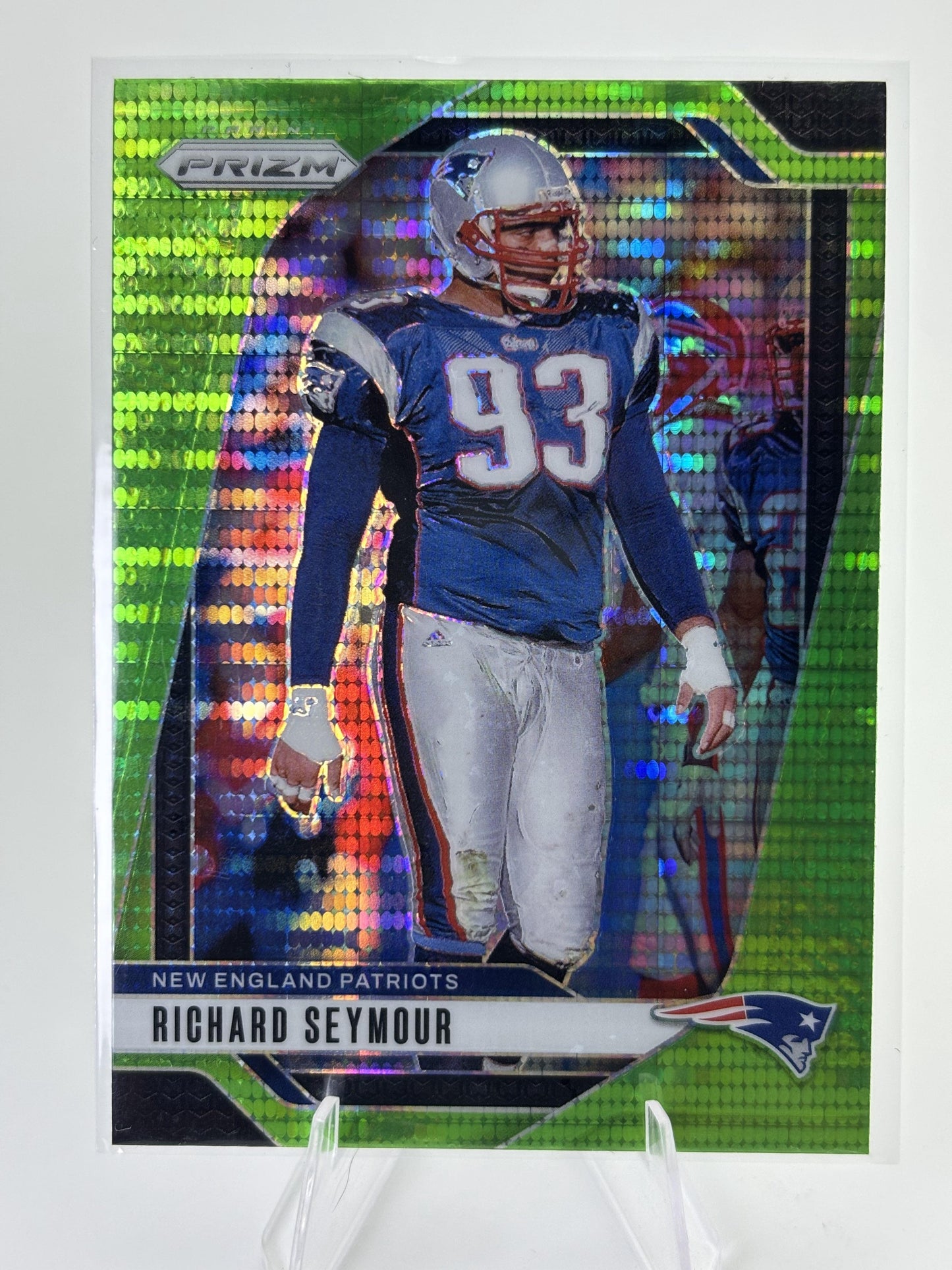 2024 Panini Prizm #202 Richard Seymour Neon Green Pulsar