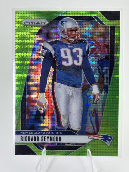 2024 Panini Prizm #202 Richard Seymour Neon Green Pulsar