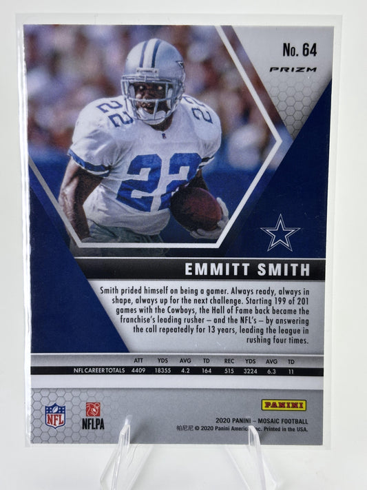 2020 Panini Mosaic #64 Emmitt Smith Prizm Green