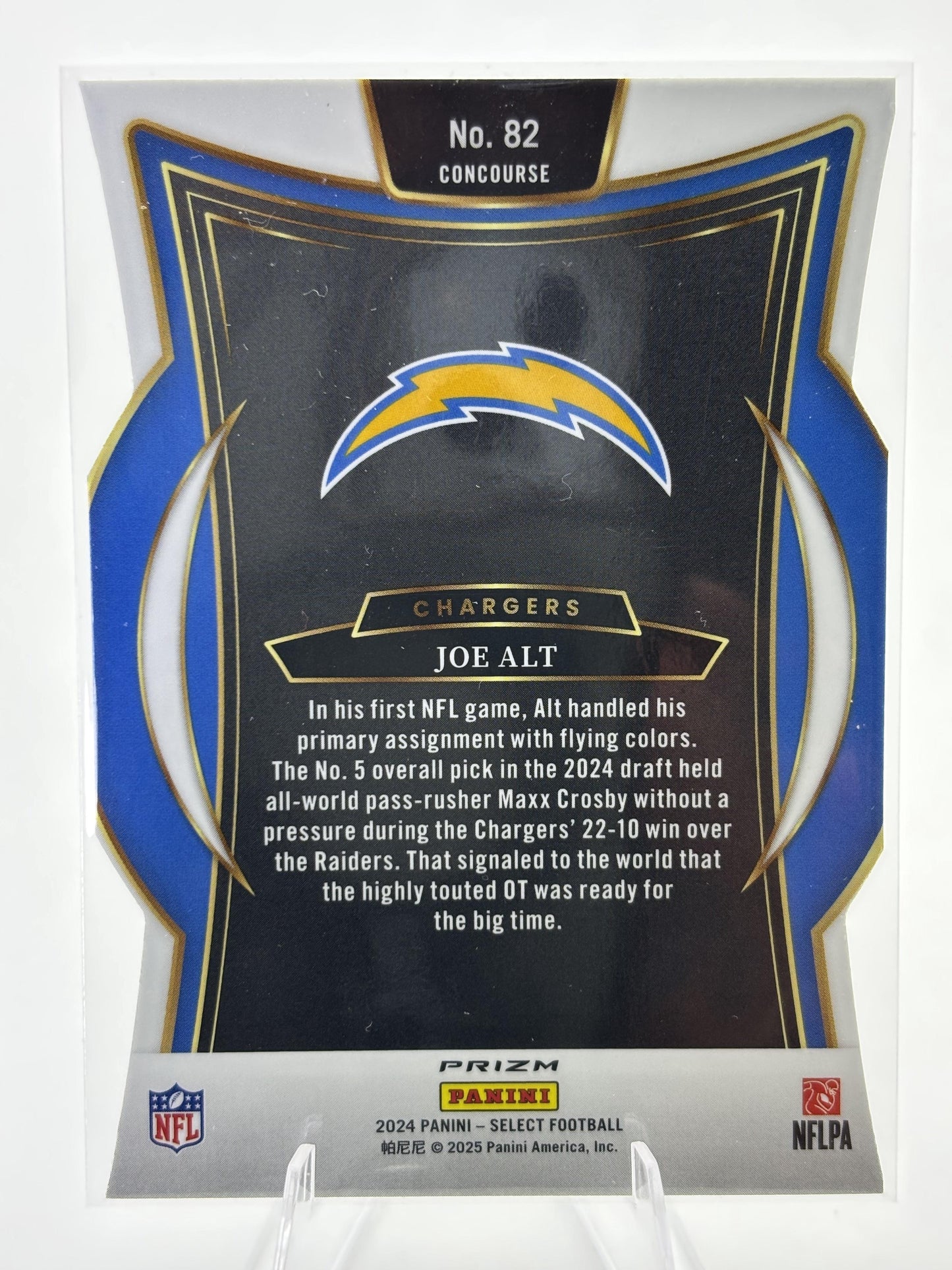 2024 Panini Select #82 Joe Alt Silver Prizm Die Cut
