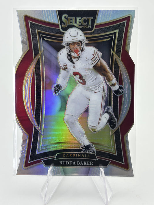 2024 Panini Select #14 Budda Baker Silver Prizm Die Cut
