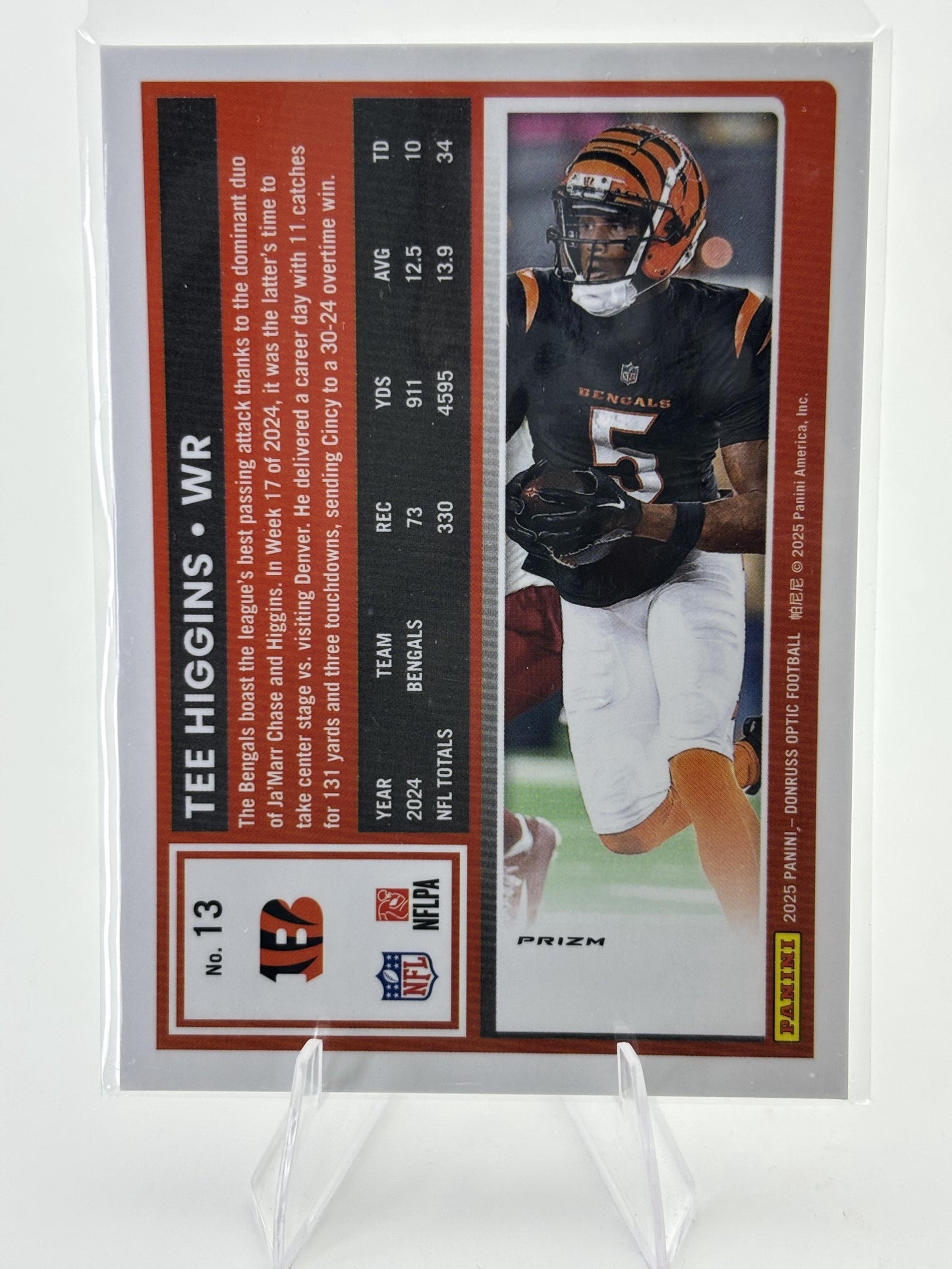 2025 Donruss Optic #13 Tee Higgins