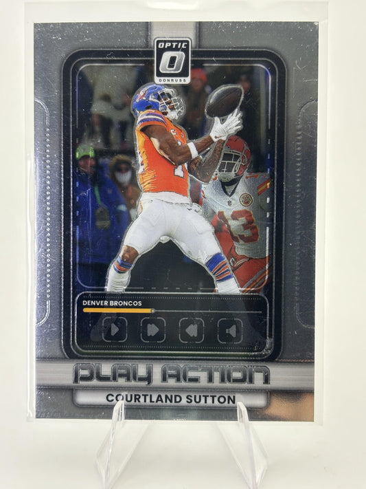 2025 Donruss Optic #1 Courtland Sutton Play Action