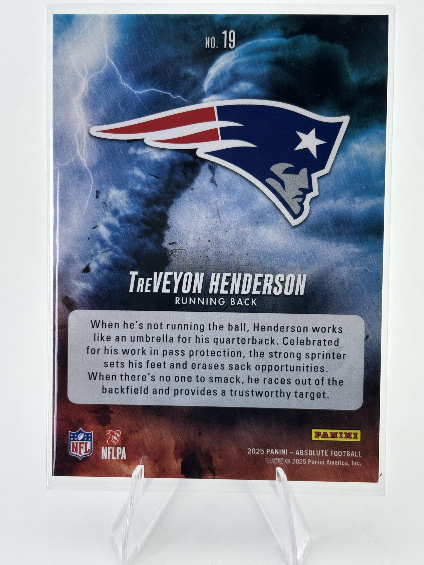 2025 Panini Absolute #19 TreVeyon Henderson By Storm
