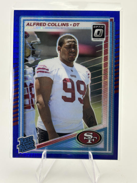 2025 Donruss Optic #237 Alfred Collins Blue Hyper