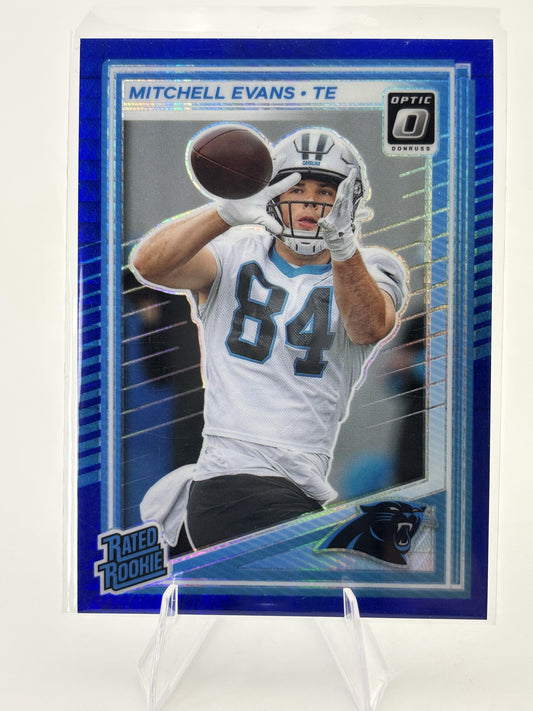 2025 Donruss Optic #254 Mitchell Evans Blue Hyper