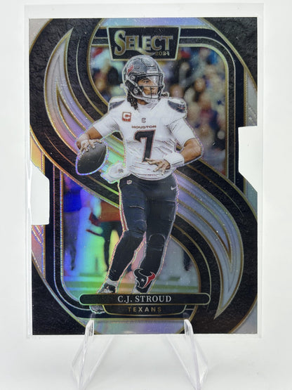 2024 Panini Select #128 C.J. Stroud Silver Prizm Die Cut