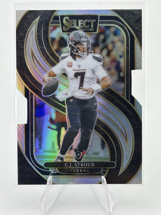 2024 Panini Select #128 C.J. Stroud Silver Prizm Die Cut