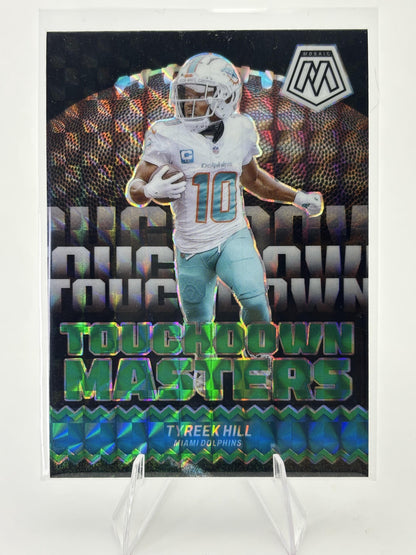 2024 Panini Mosaic #TM-THL Tyreek Hill Touchdown Masters Mosaic Green