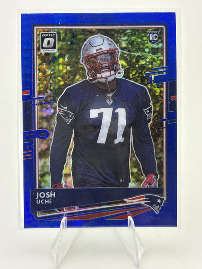 2020 Donruss Optic #137 Josh Uche Purple Shock
