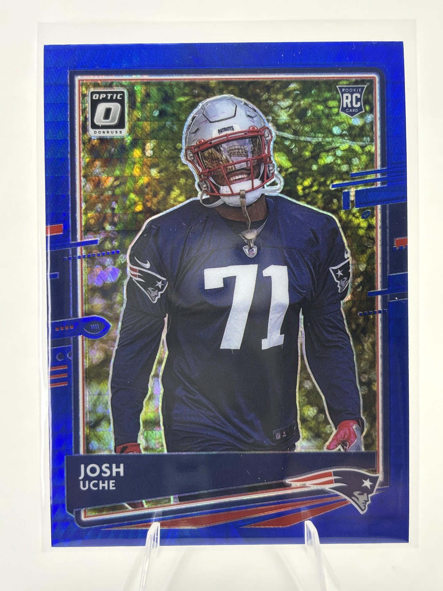 2020 Donruss Optic #137 Josh Uche Blue Scope