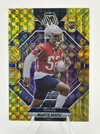 2023 Panini Mosaic #345 Marte Mapu Reactive Yellow Mosaic