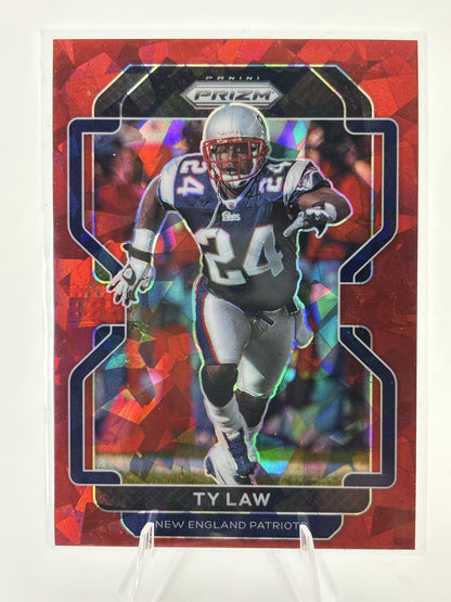 2021 Panini Prizm #103 Ty Law Red Ice