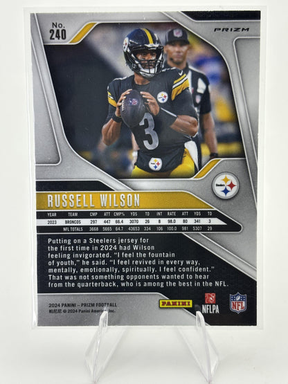 2024 Panini Prizm #240 Russell Wilson Silver