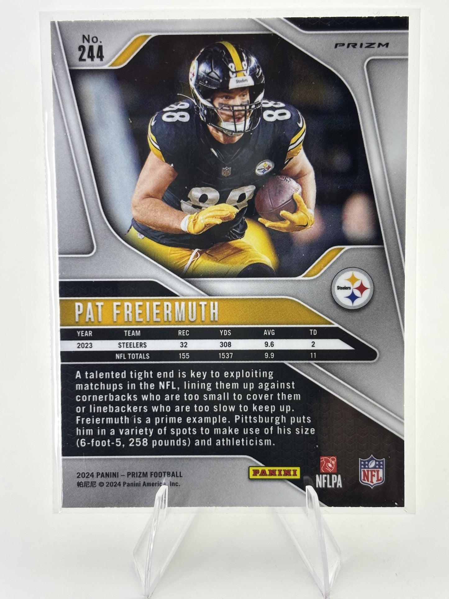 2024 Panini Prizm #244 Pat Freiermuth Green