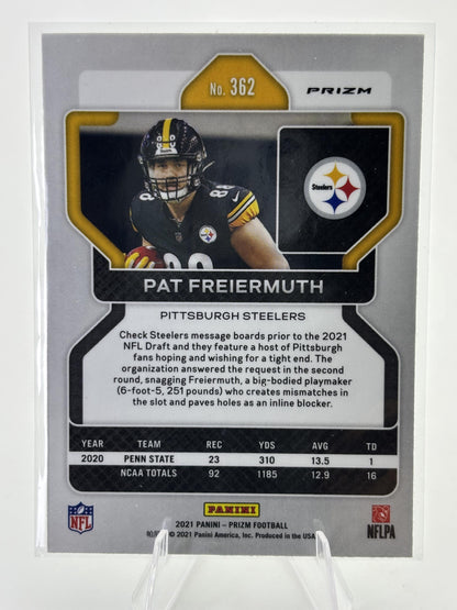 2021 Panini Prizm #362 Pat Freiermuth Neon Green Pulsar