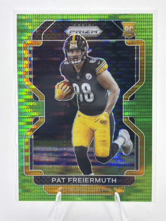 2021 Panini Prizm #362 Pat Freiermuth Neon Green Pulsar