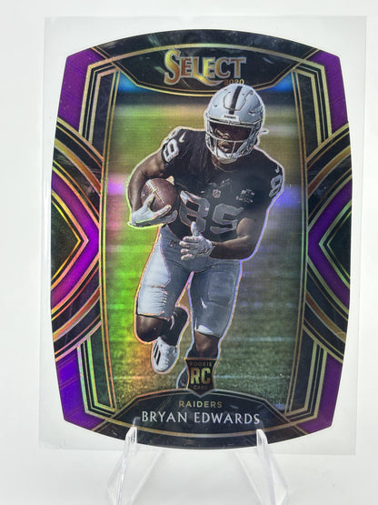 2020 Panini Select #276 Bryan Edwards Purple Prizm Die Cut