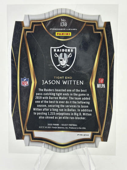 2020 Panini Select #138 Jason Witten White Prizm Die Cut
