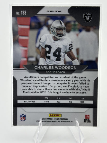 2020 Panini Prizm #138 Charles Woodson Prizm Red Ice