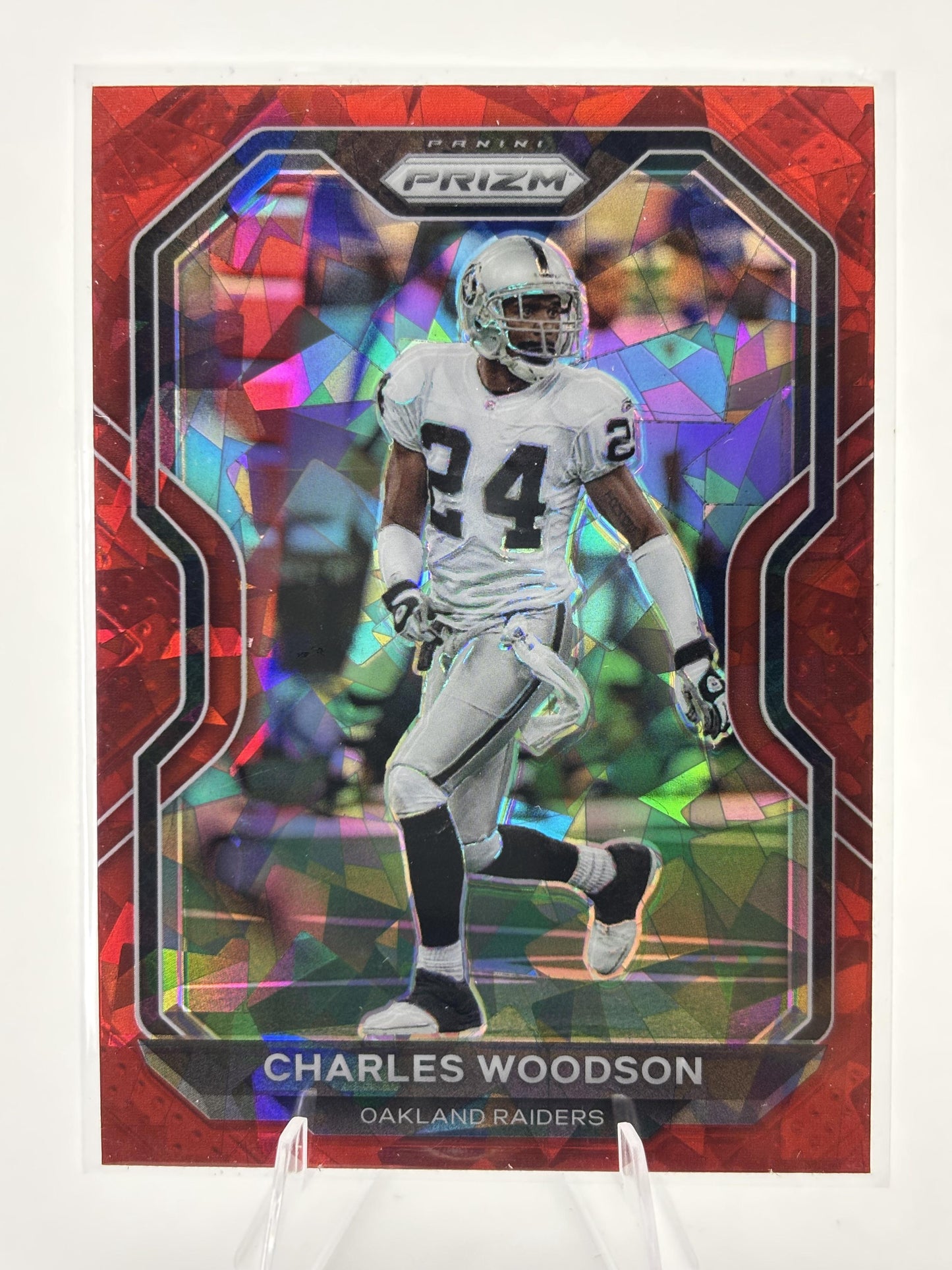 2020 Panini Prizm #138 Charles Woodson Prizm Red Ice