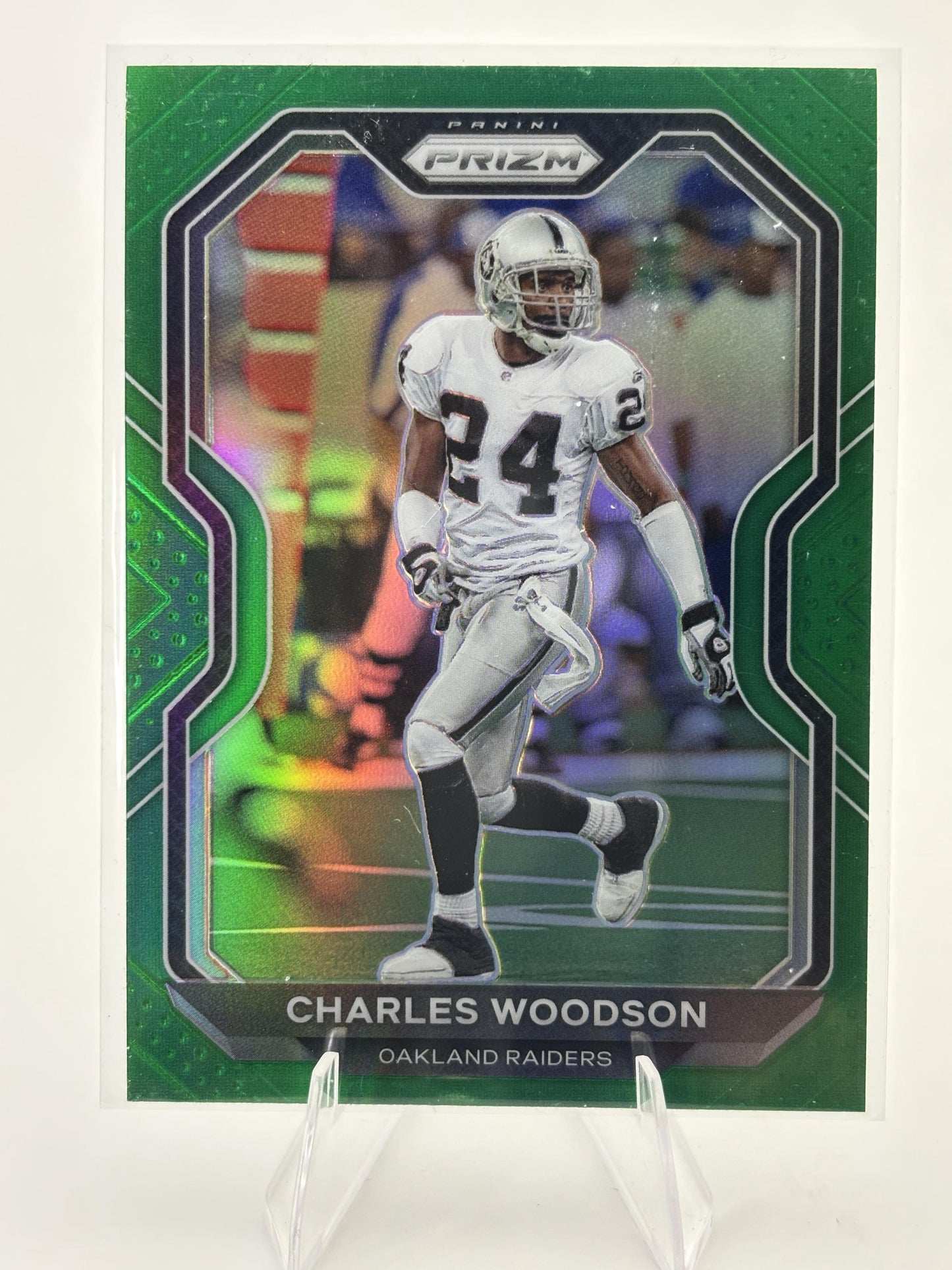 2020 Panini Prizm #138 Charles Woodson Prizm Green