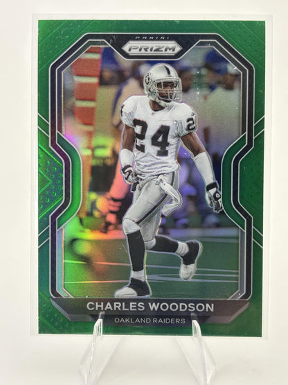 2020 Panini Prizm #138 Charles Woodson Prizm Green