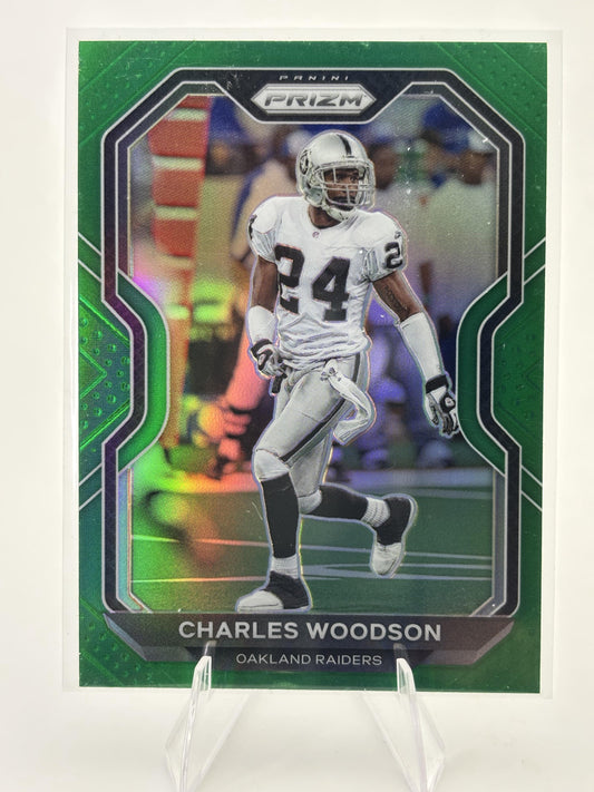 2020 Panini Prizm #138 Charles Woodson Prizm Green