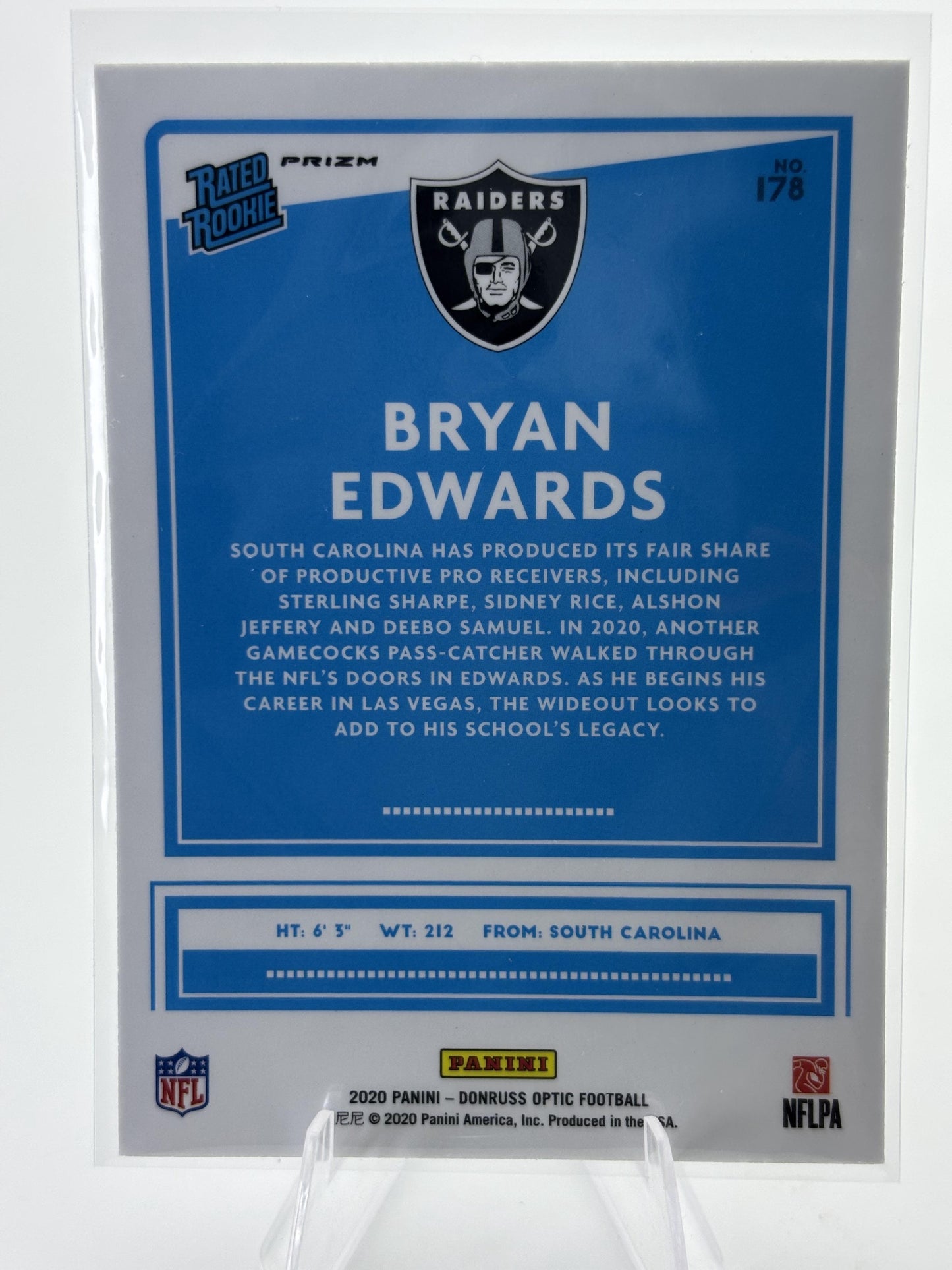 2020 Donruss Optic #178 Bryan Edwards Holo