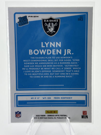 2020 Donruss Optic #182 Lynn Bowden Jr. Blue Hyper