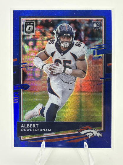 2020 Donruss Optic #124 Albert Okwuegbunam Blue Hyper