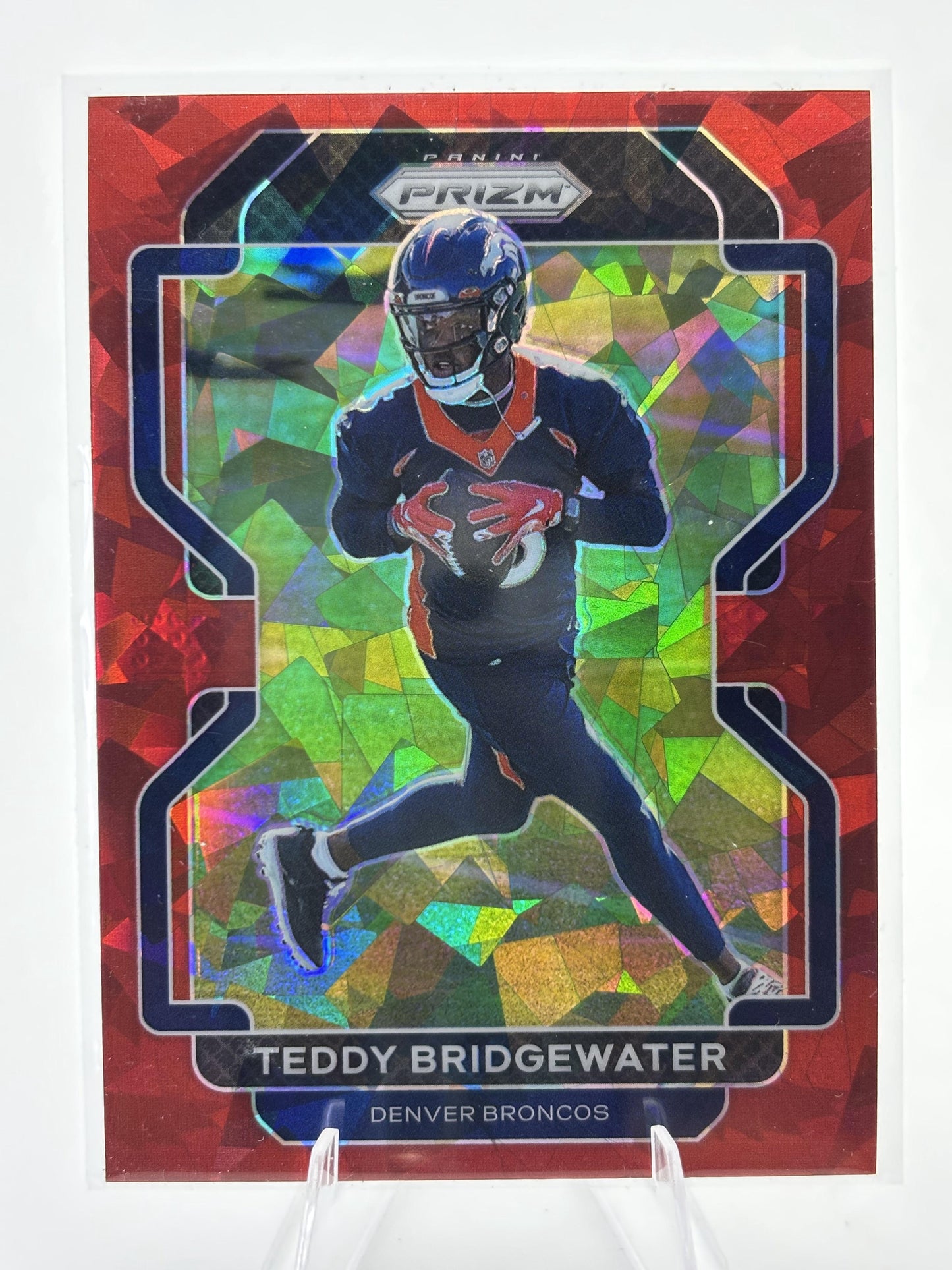 2021 Panini Prizm #201 Teddy Bridgewater Red