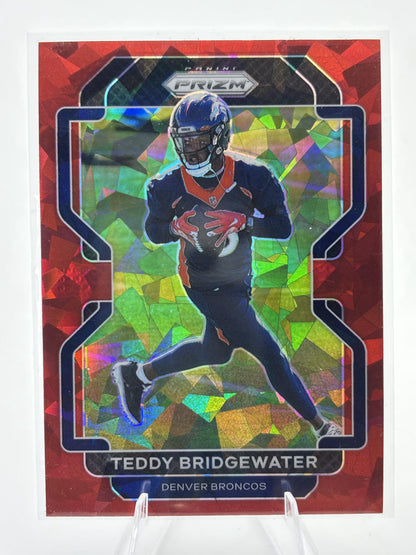 2021 Panini Prizm #201 Teddy Bridgewater Red