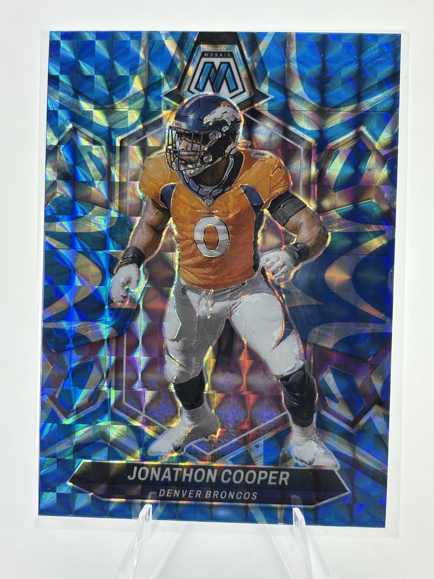 2024 Panini Mosaic #68 Jonathon Cooper Mosaic Reactive Blue