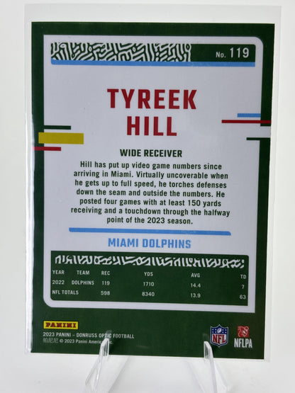 2023 Donruss Optic #119 Tyreek Hill Holo